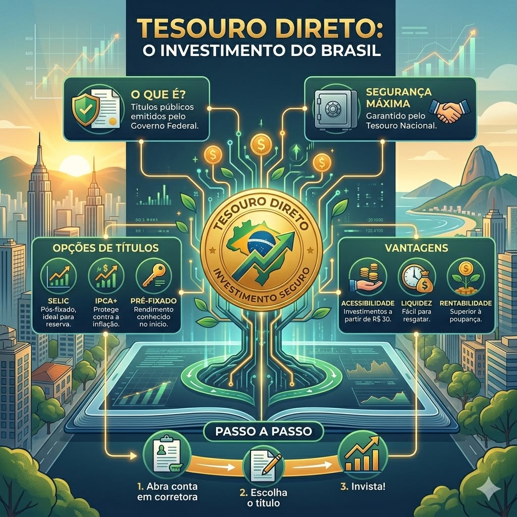 Os tipos de investimentos em Tesouro Direto